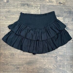 Mustard Seed Black Mini Founcy Casual Skort